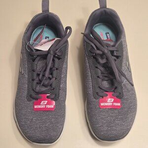 Skechers Skech-Knit Grey Memory Foam Sneakers